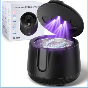 Ultrasonic Cleaner w/ Smart Display, Deep Cleans retainer,Toothbrush, Jewelry
